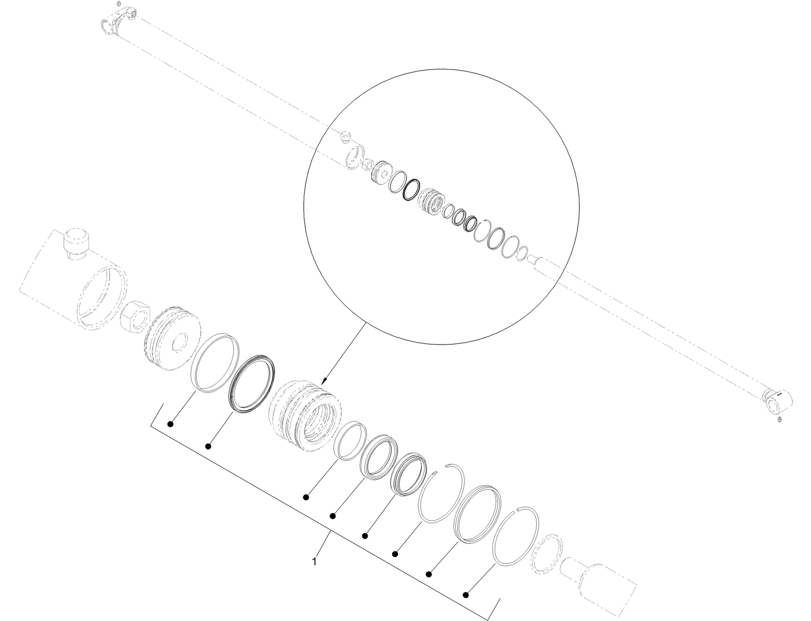 Hydraulic Cylinder Assembly No. 139-5719
