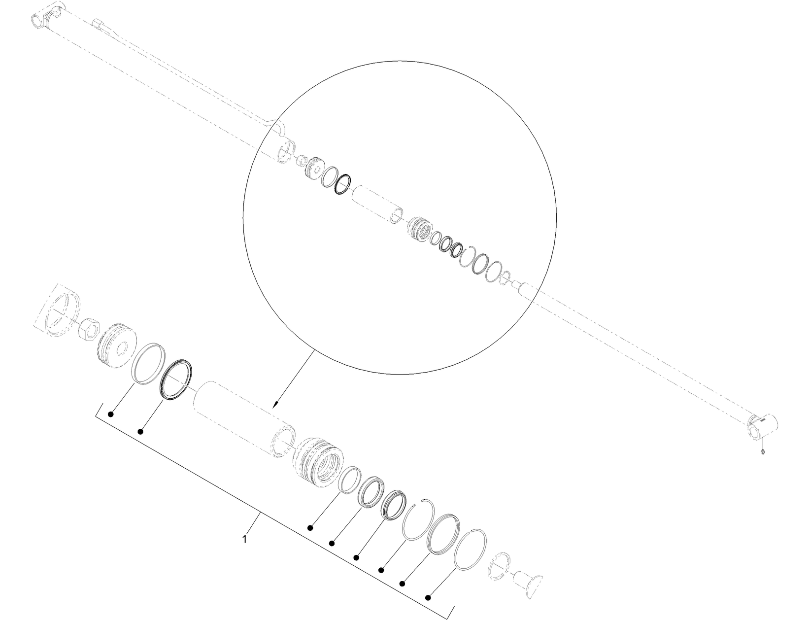 Hydraulic Cylinder Assembly No. 139-5718