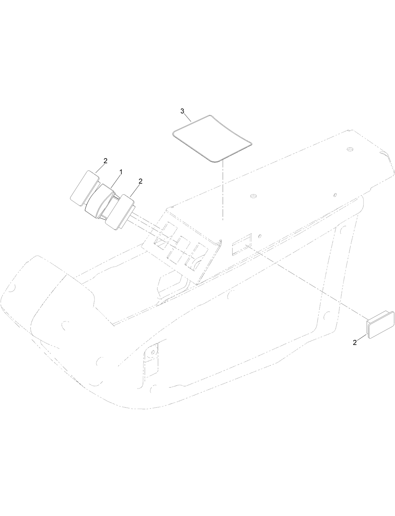 Console Switch, Cover and Decal Assembly