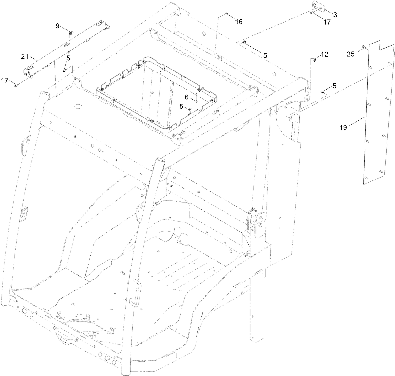 Frame, Mount and Seals Assembly