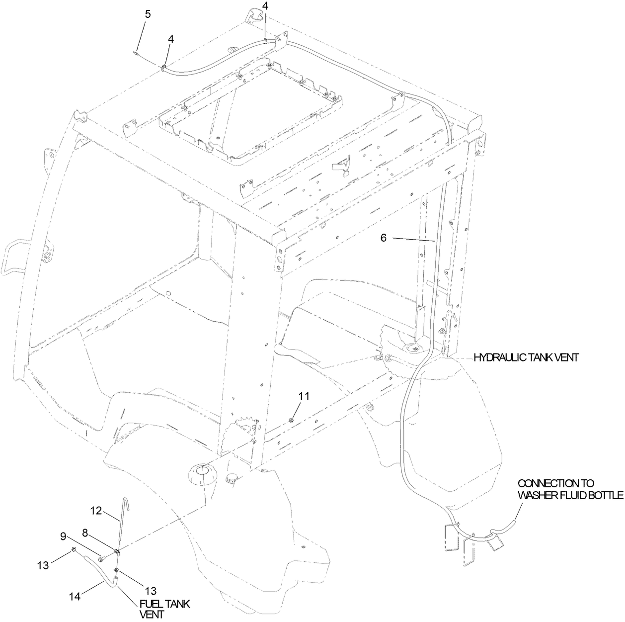 Window Wiper Hose Assembly