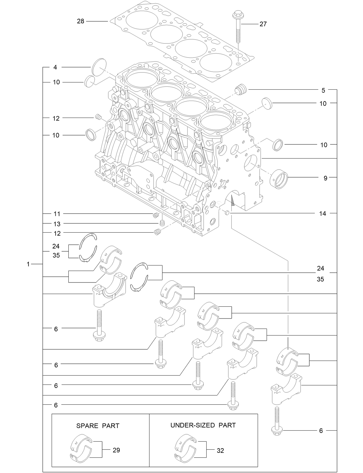Cylinder Block Assembly