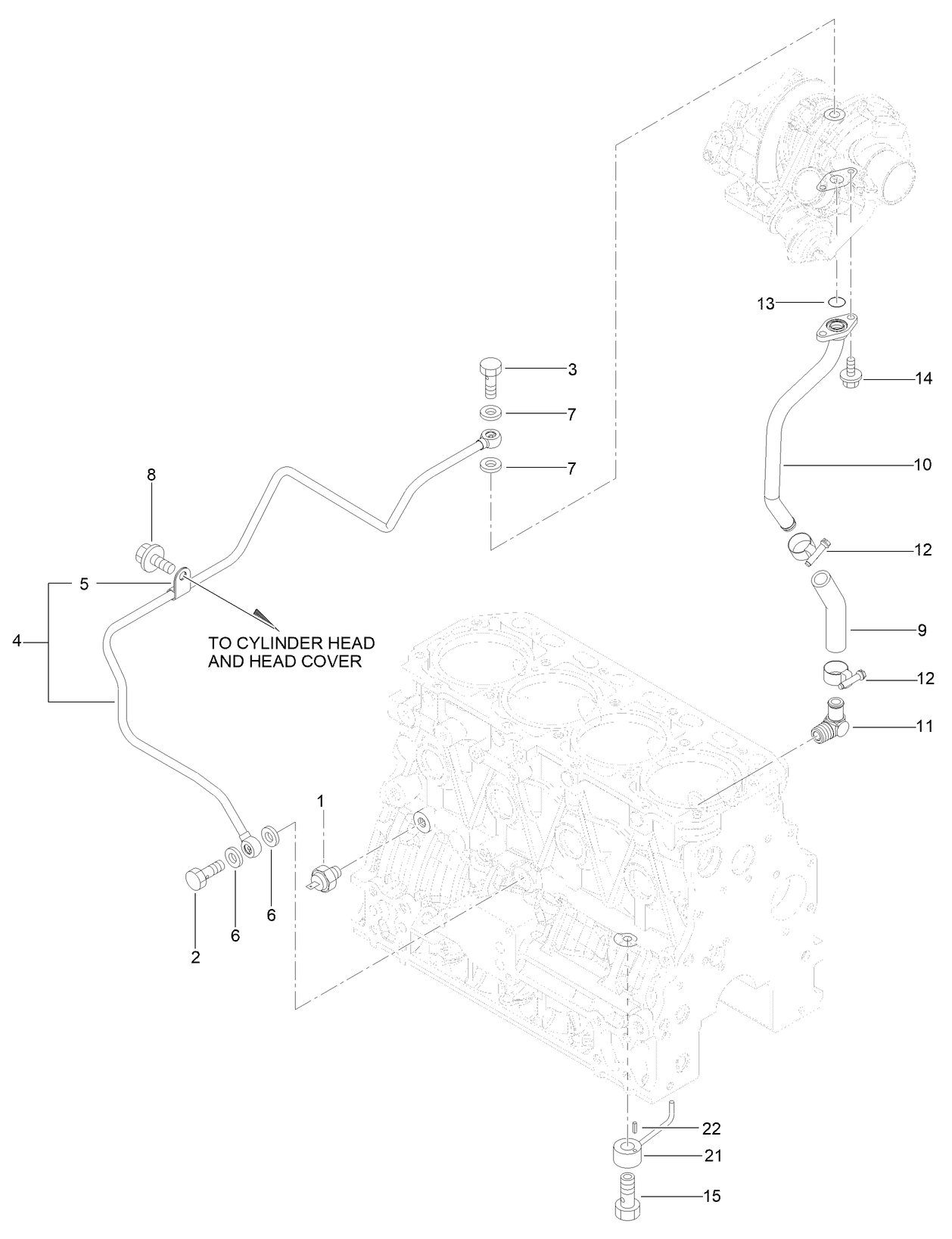Lubrication Oil Line Assembly