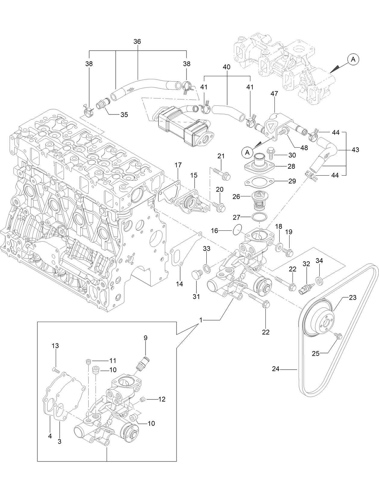 Cooling Water System Assembly