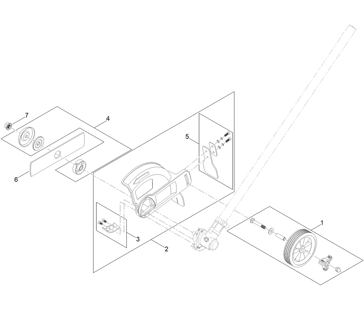 Stick Edger Attachment Assembly  Flex-Force Power System 60V MAX String Trimmer