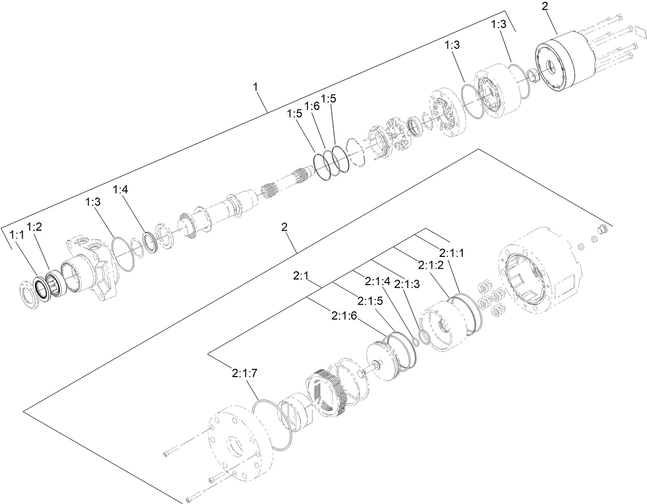Hydraulic Motor Assembly No. 163-3542