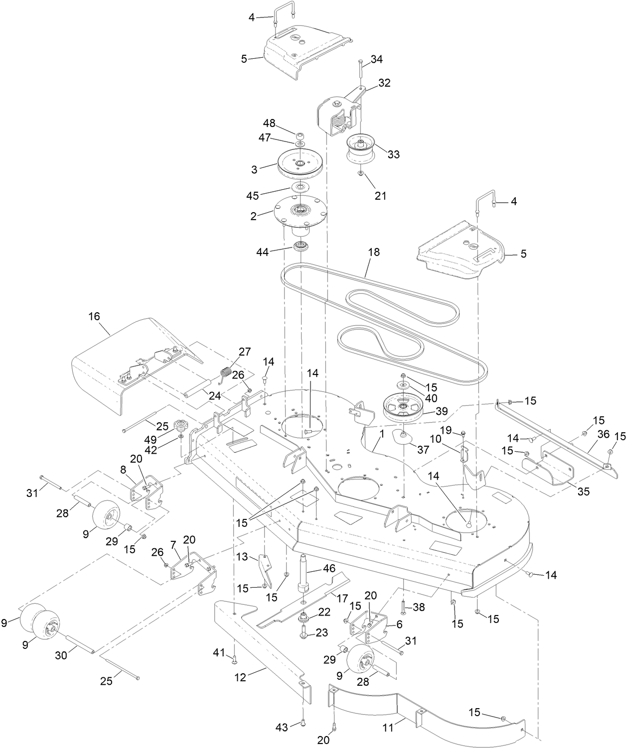 60 Inch Deck Assembly