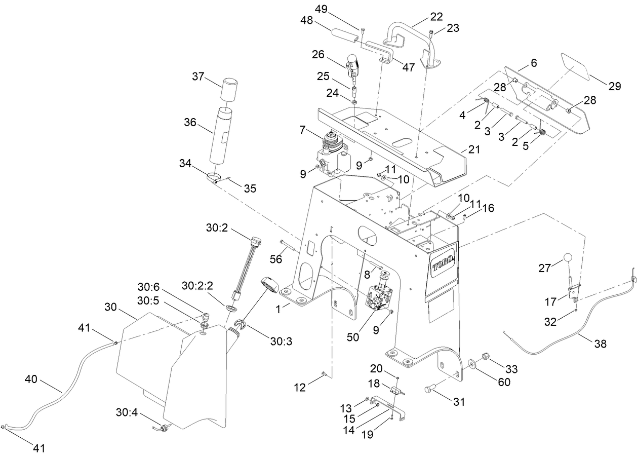 Tower and Fuel Tank Assembly