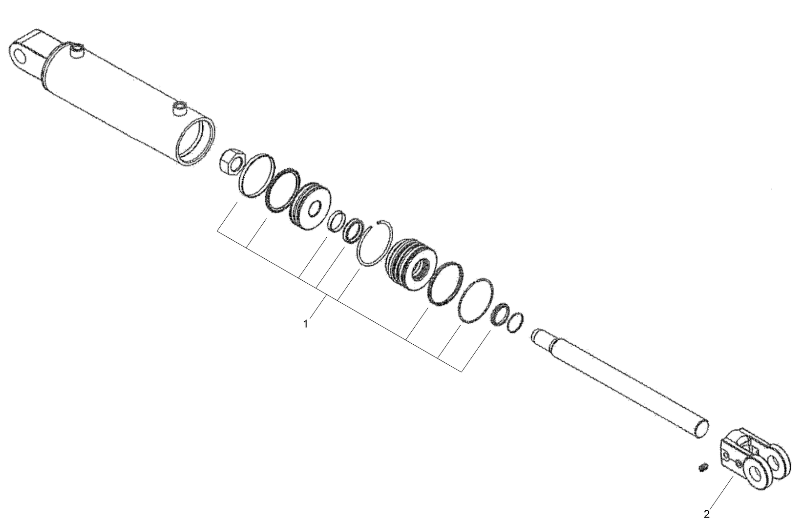 Hydraulic Cylinder Assembly No. 140-7290