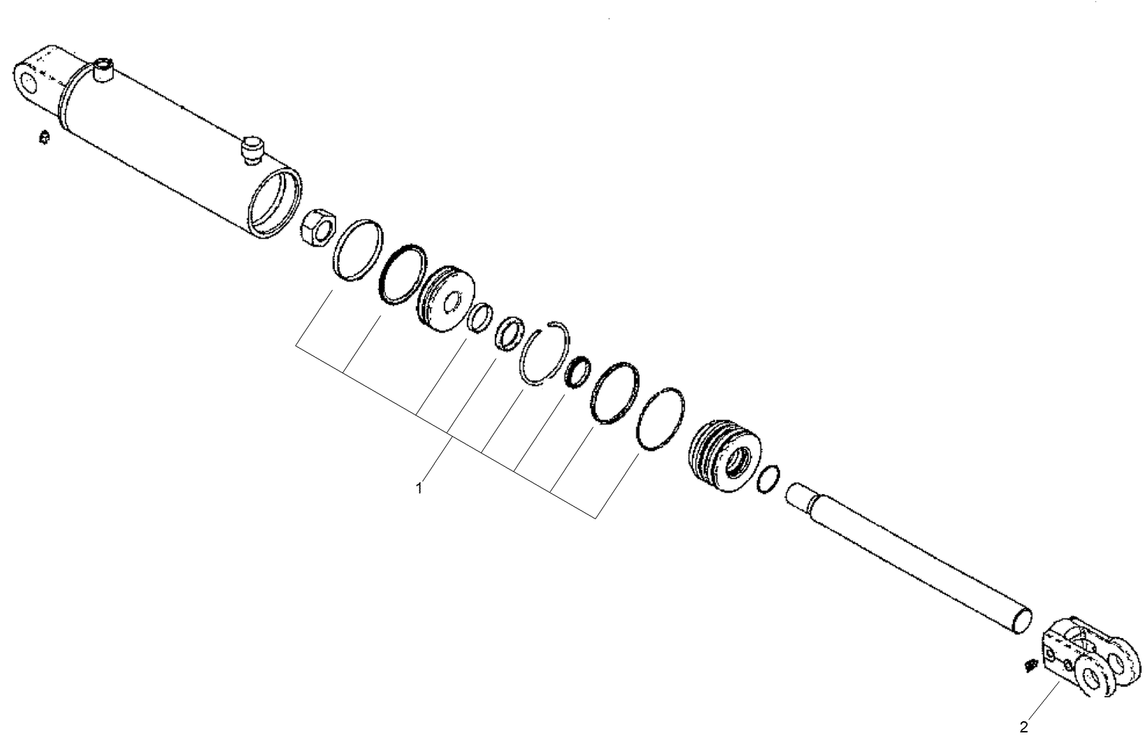 Hydraulic Cylinder Assembly No. 140-7292