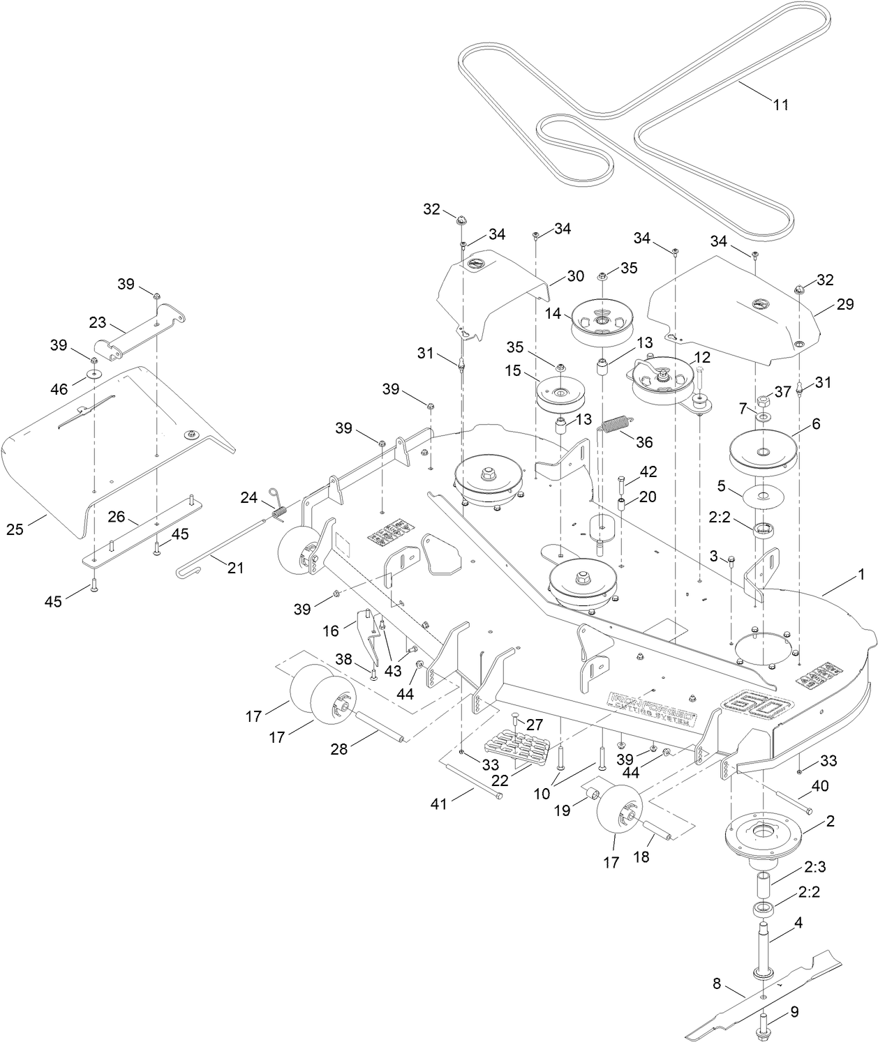 60 Inch Deck Assembly