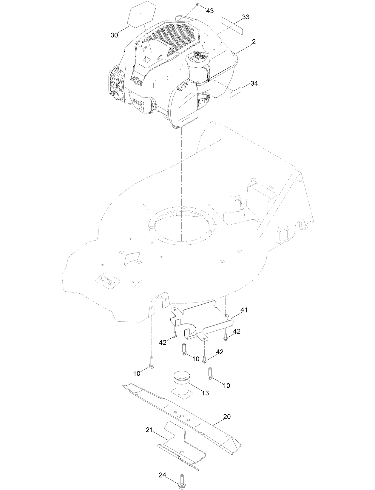 Engine and Muffler Assembly