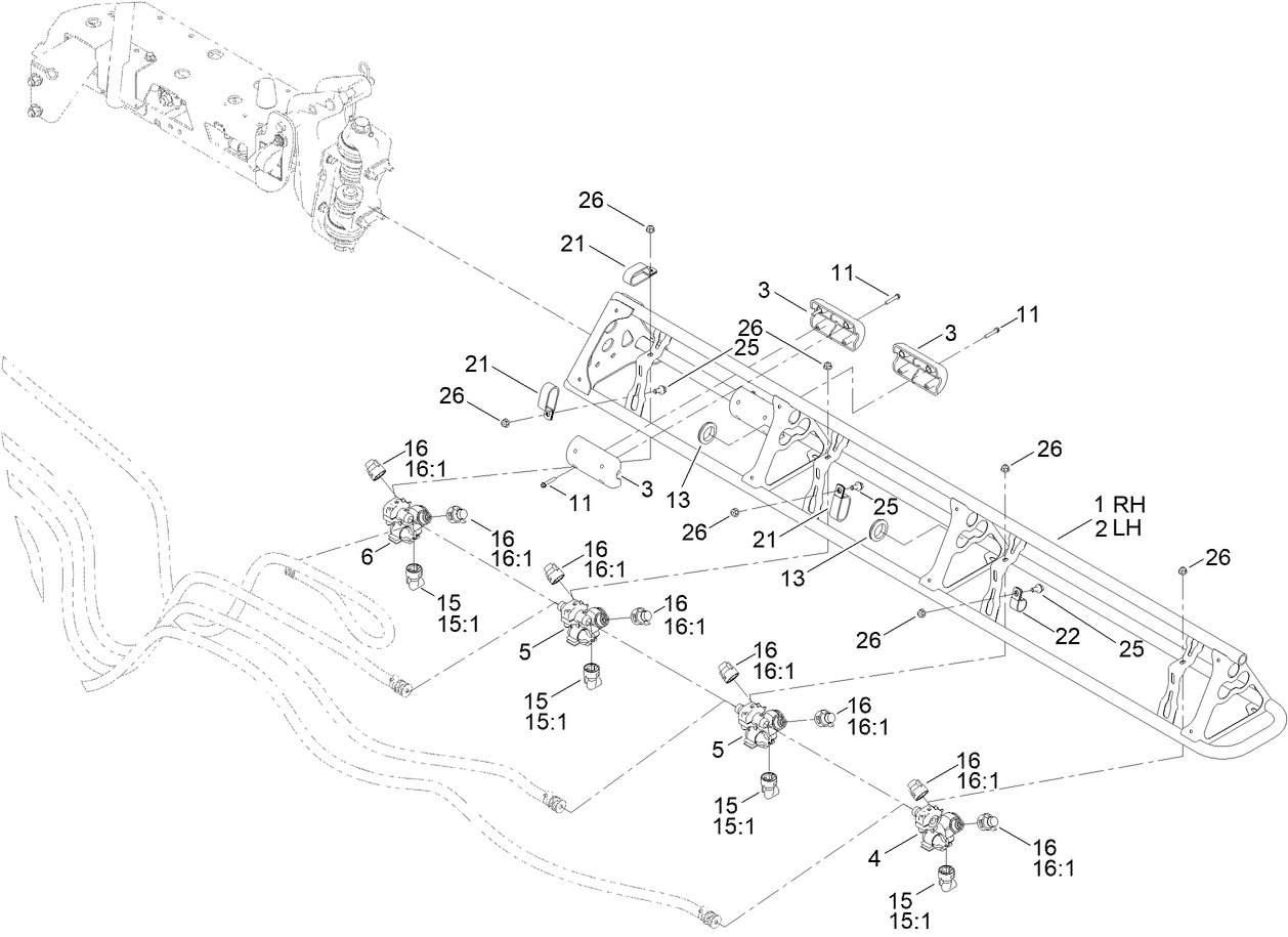 Left and Right Hand Boom Assembly