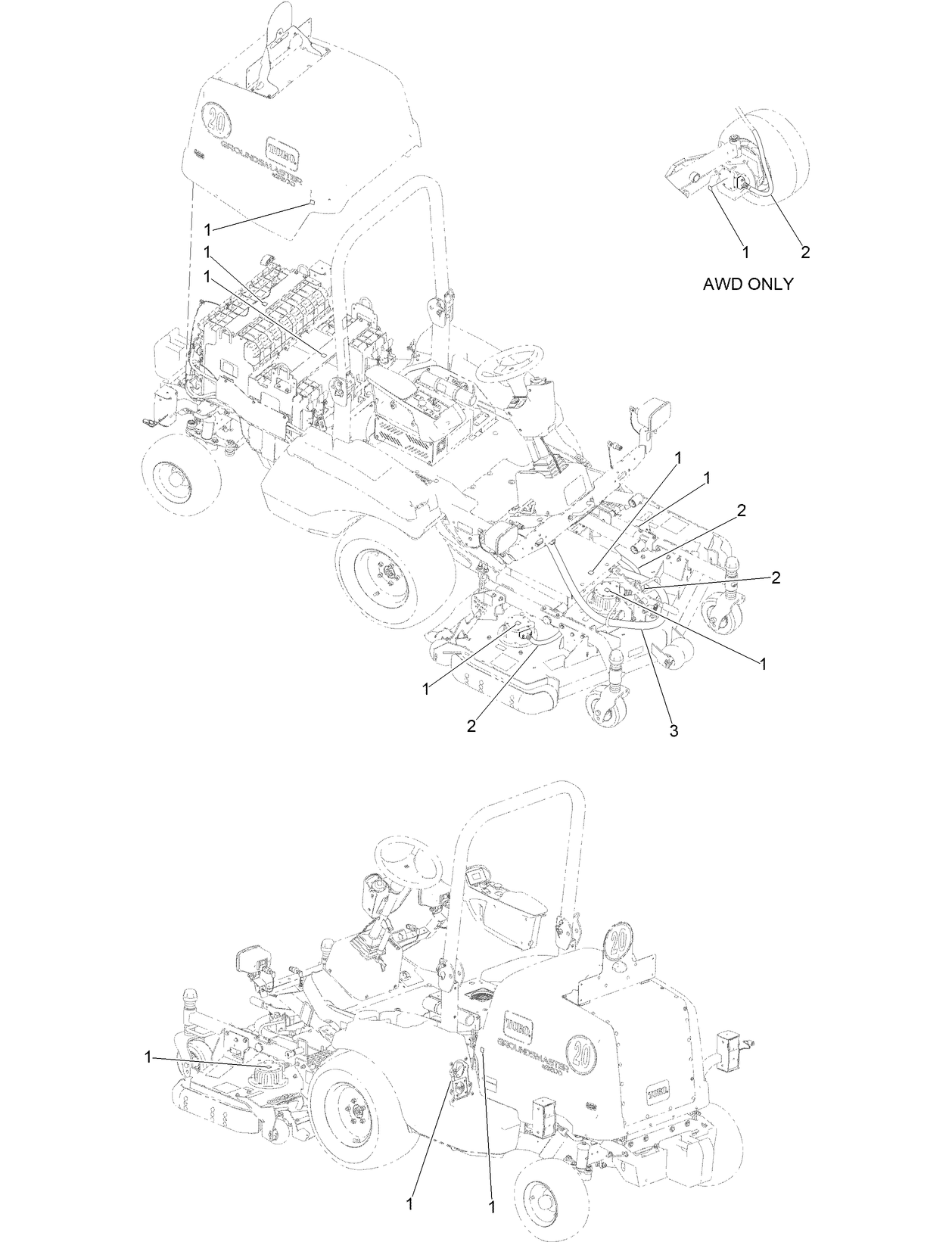 High Voltage Decal and Tube Wrap Assembly