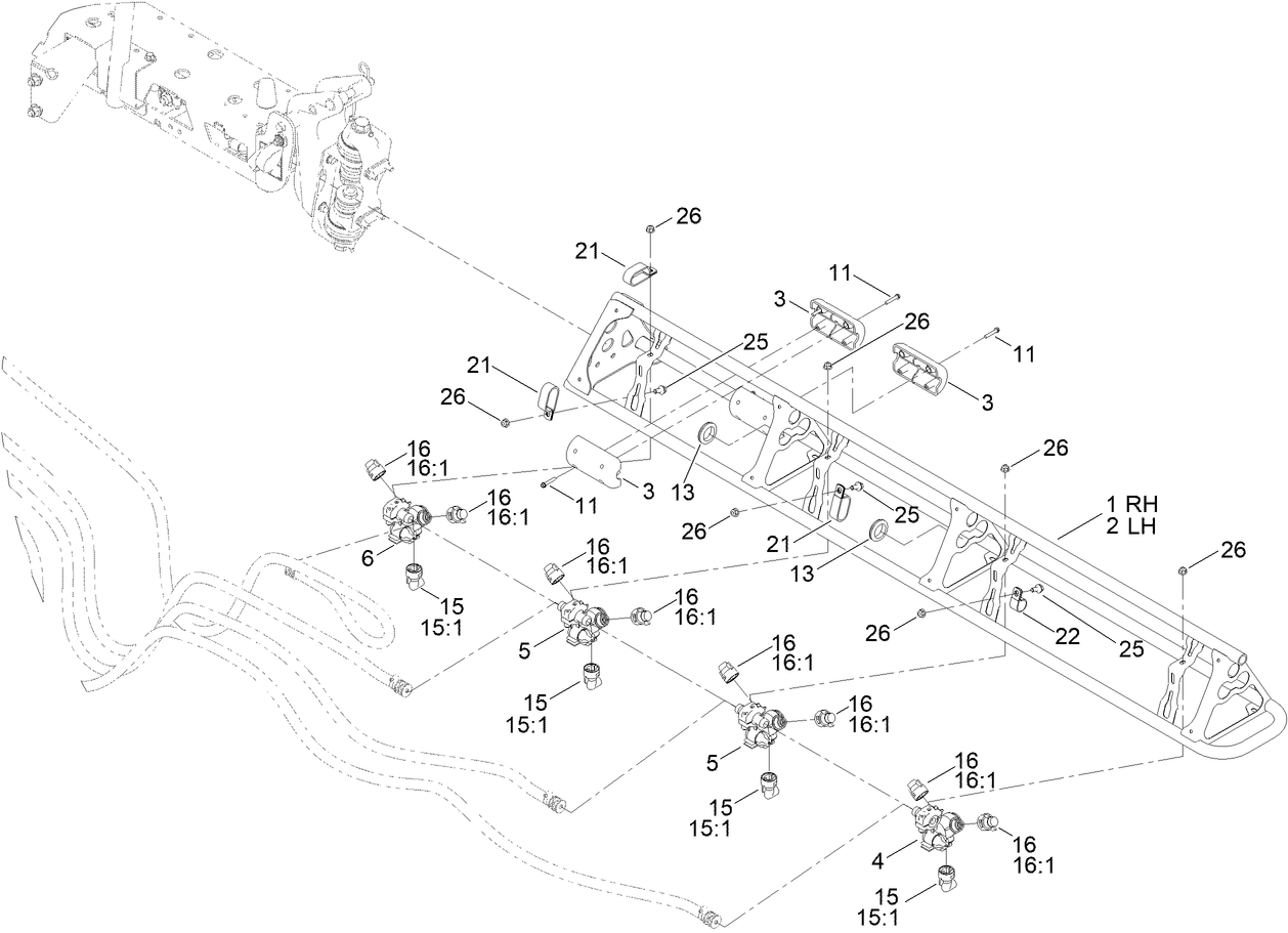 Left and Right Hand Boom Assembly