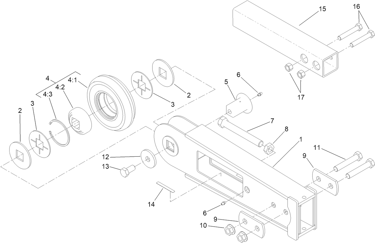2ft Trencher Boom Assembly