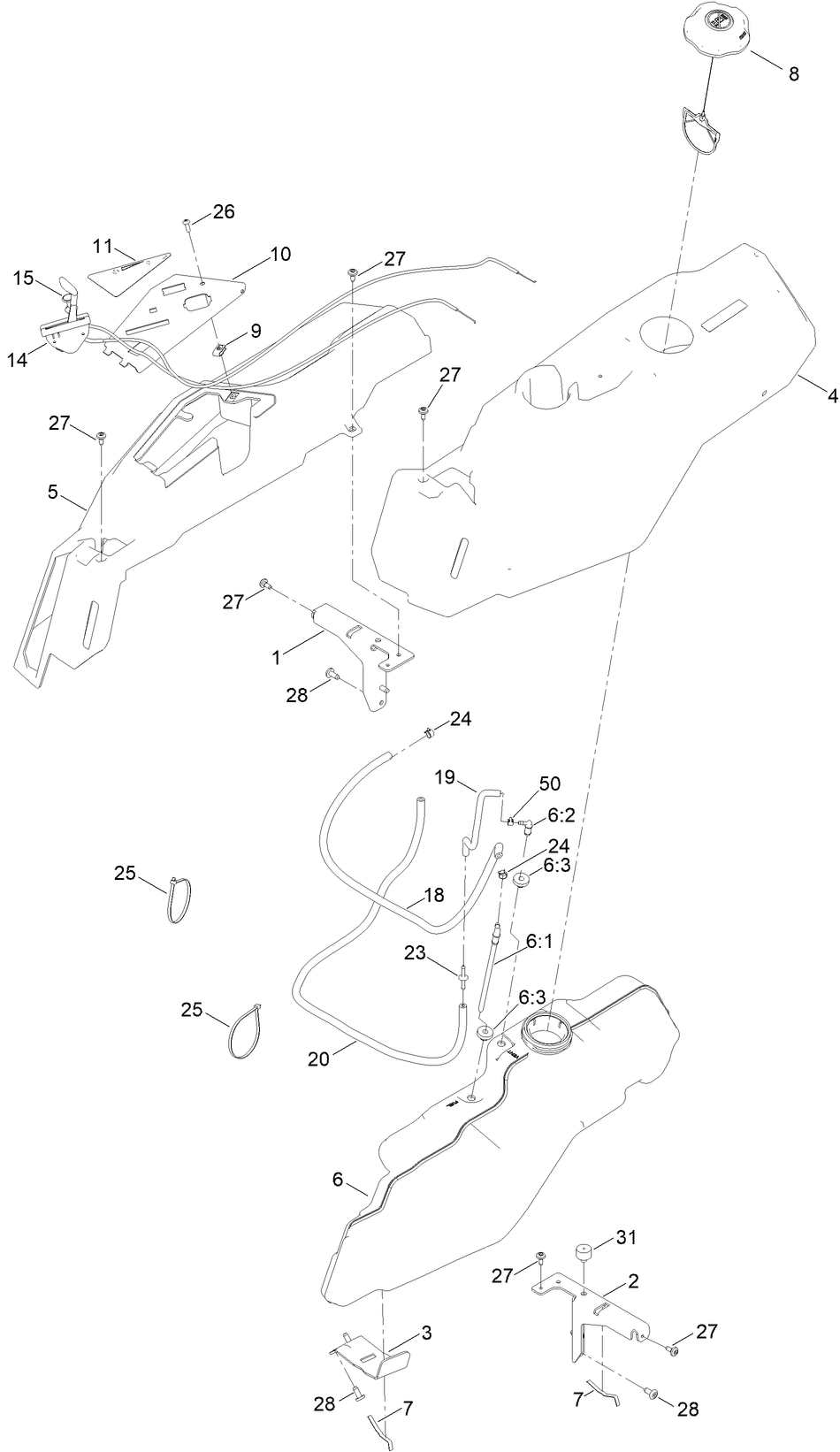 Fuel and Body Styling Assembly