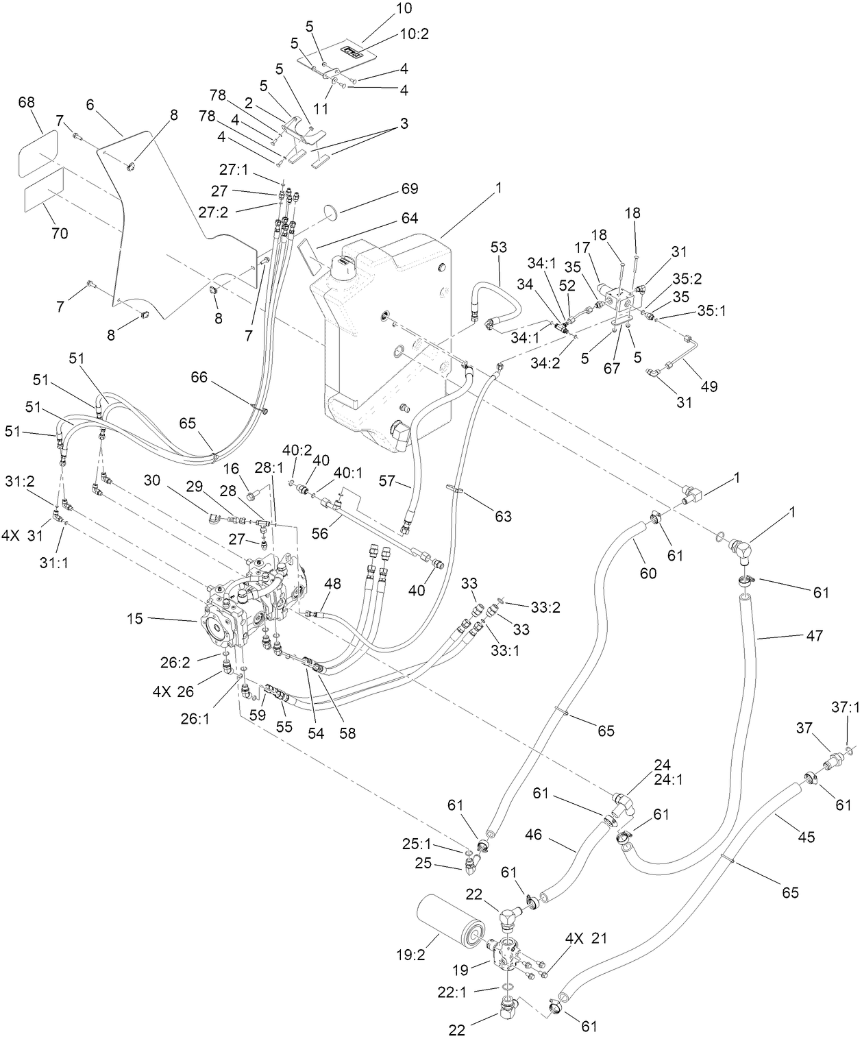 Traction Hydraulics Assembly