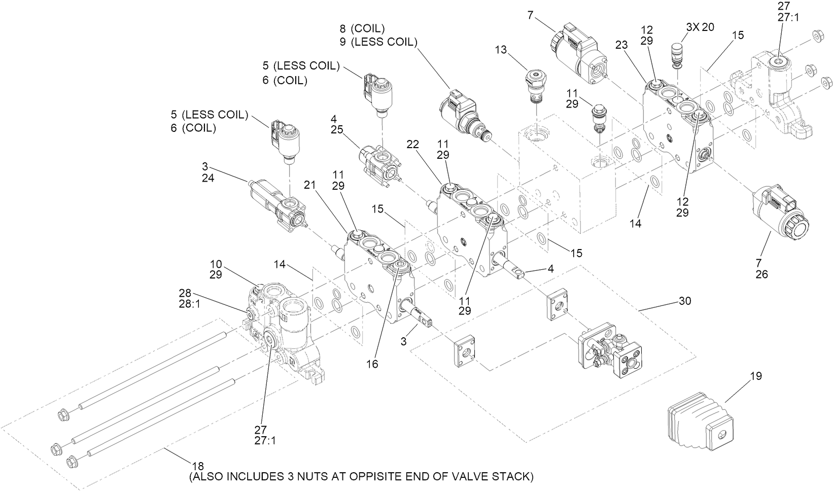 Hydraulic Loader Valve Assembly No. 147-6888