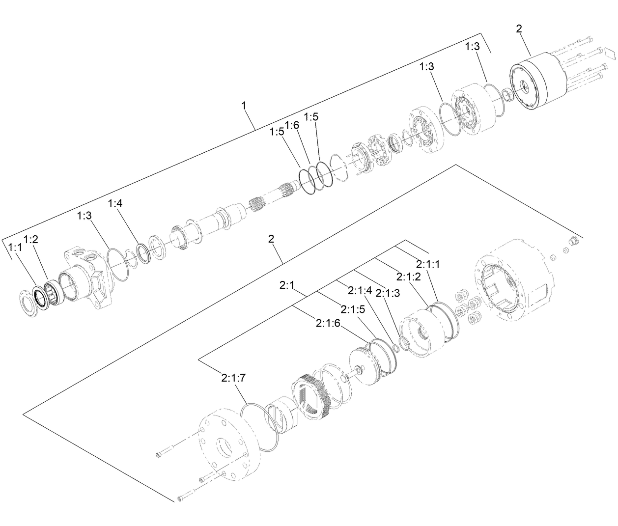 Hydraulic Motor Assembly No. 163-3542