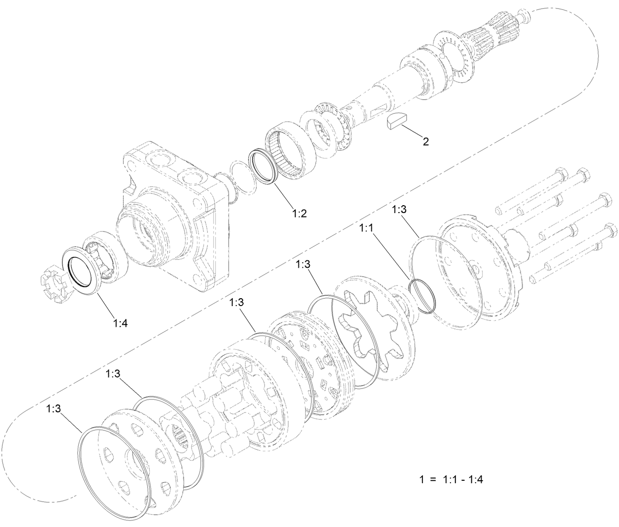 Hydraulic Motor Assembly No. 138-0436