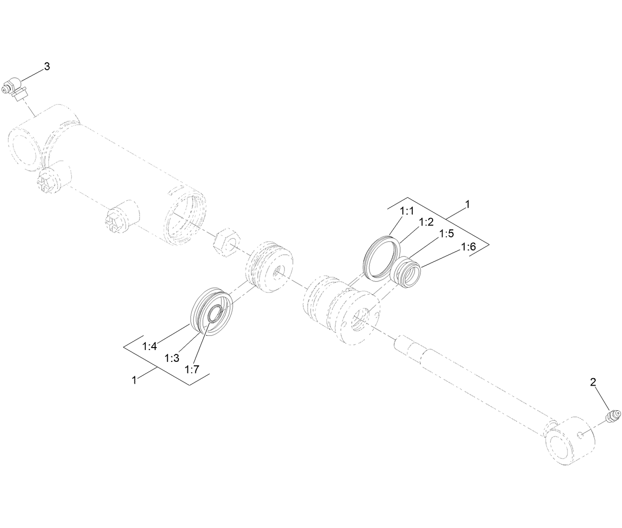 Hydraulic Cylinder Assembly No. 163-2624