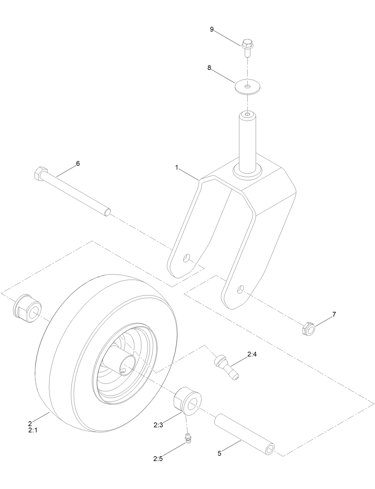 Tire and Caster Assembly
