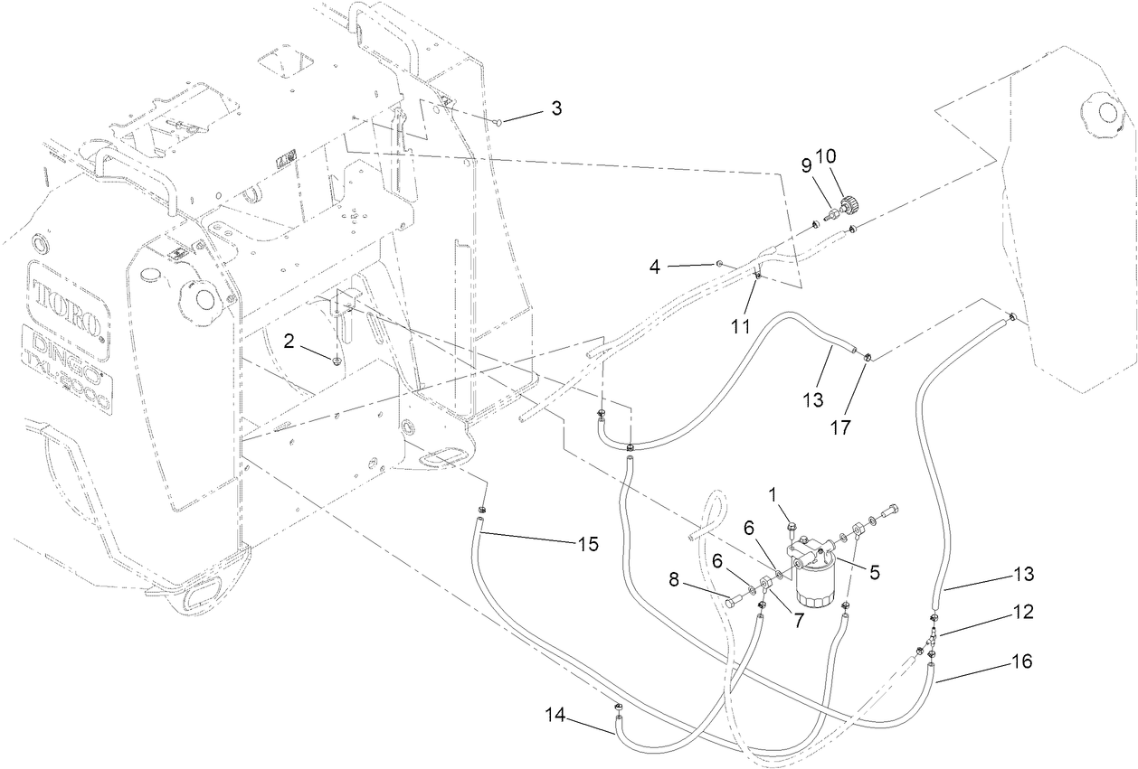 Fuel Filter and Hose Assembly