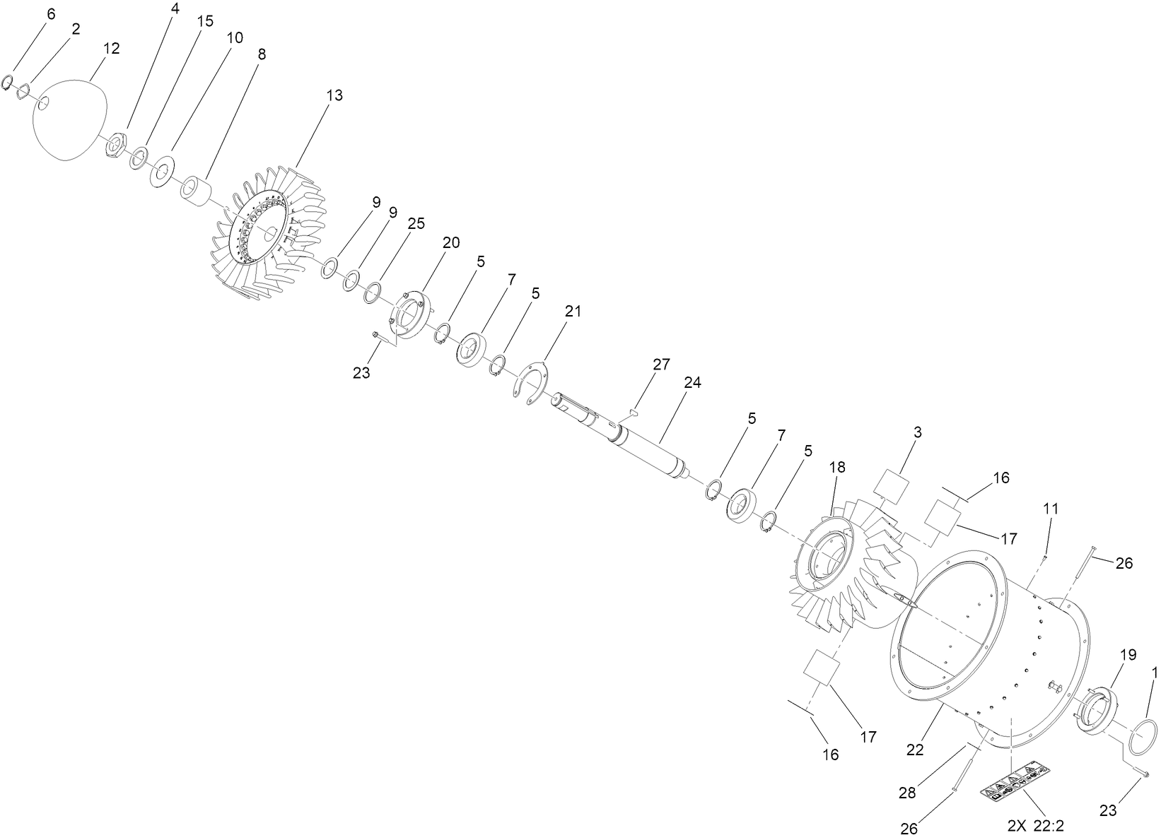 Turbine Assembly No. 127-6277