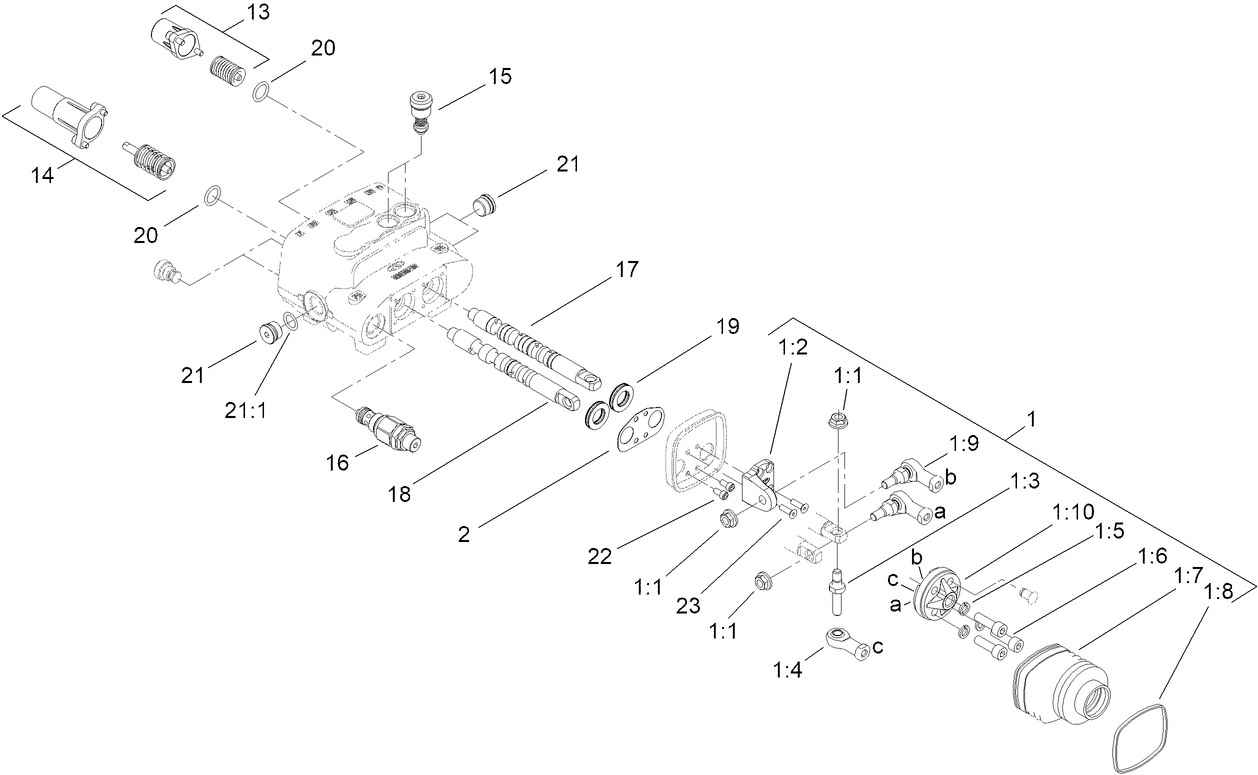 Two Spool Valve Assembly No. 106-9307