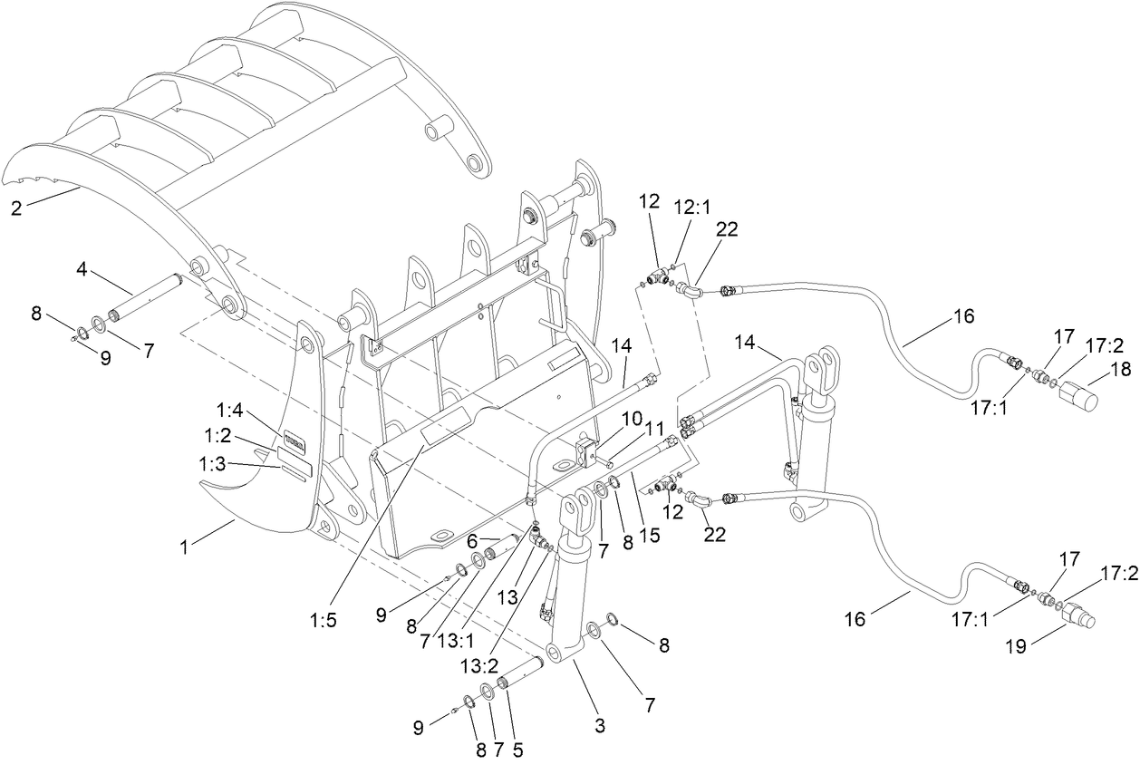 Grapple Rake Assembly