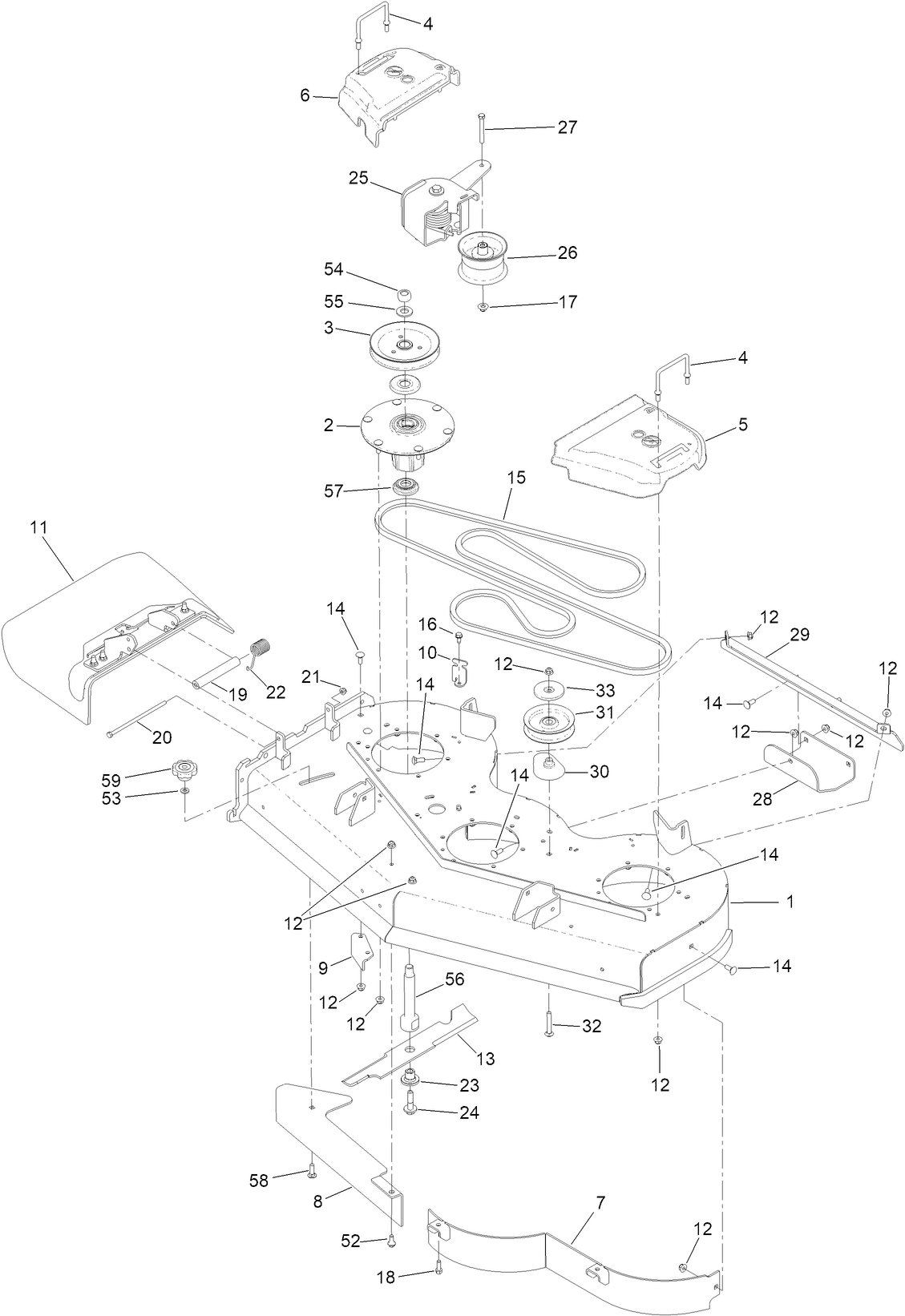 48 Inch Deck Assembly