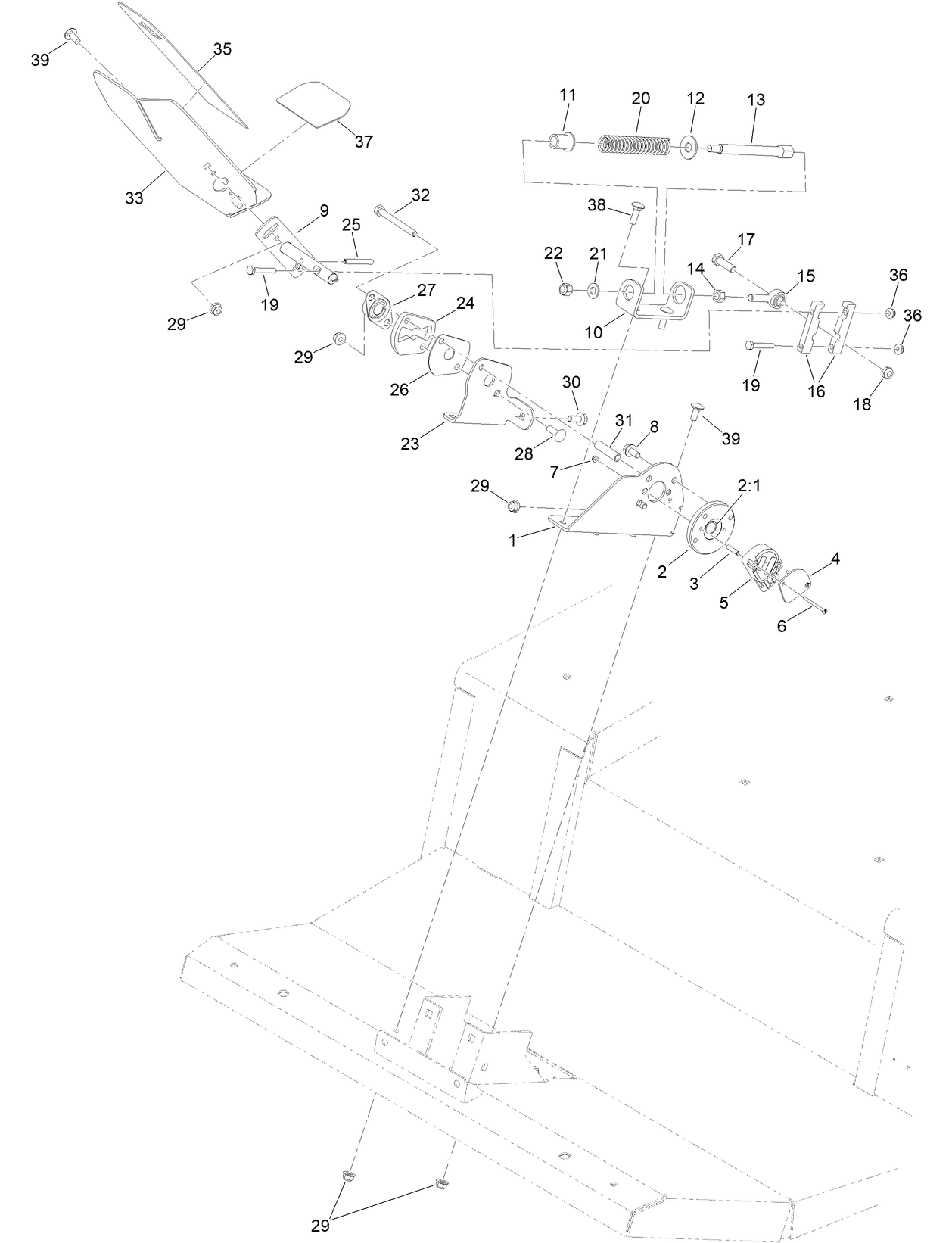 Traction Pedal Assembly