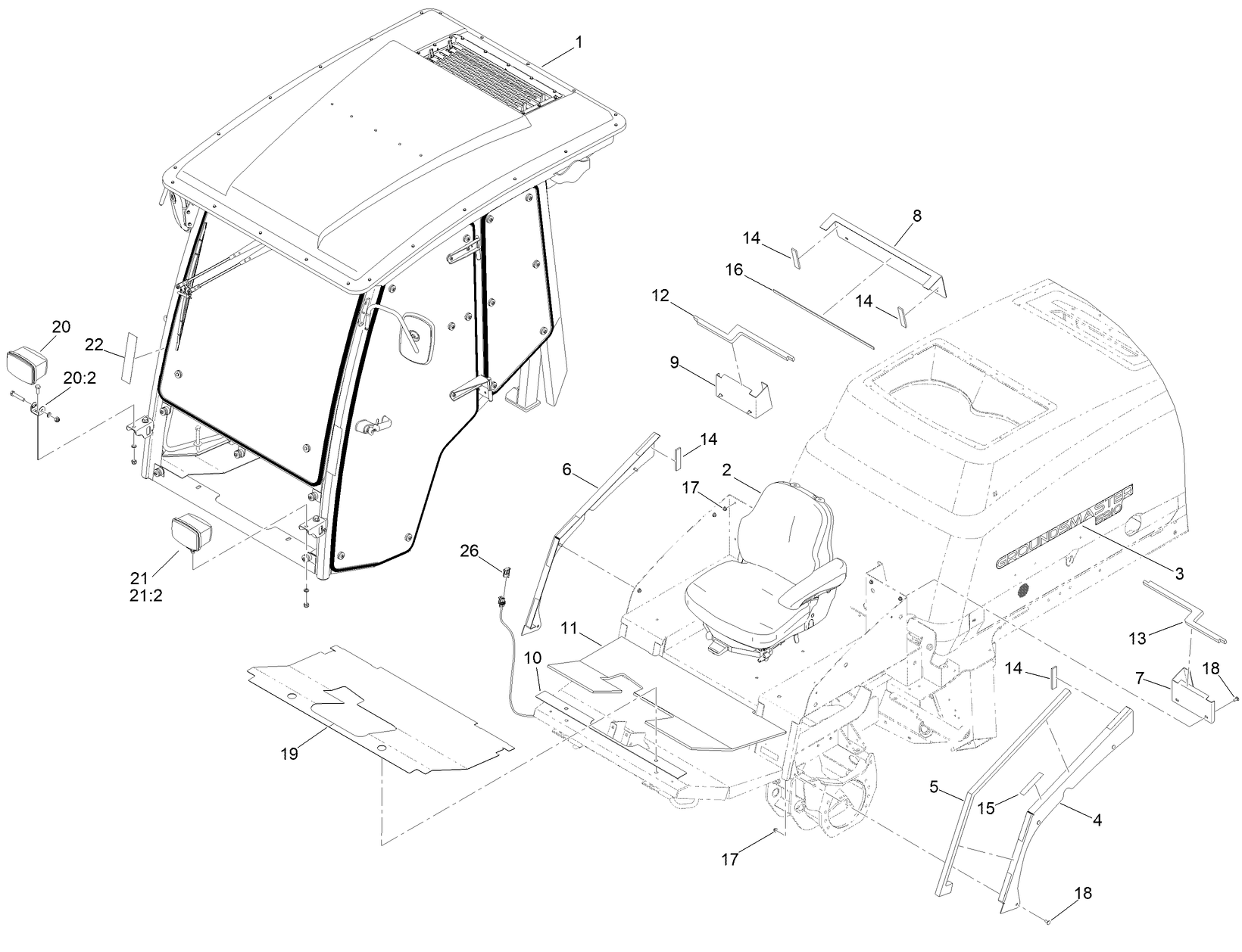 Cab Mounting Assembly