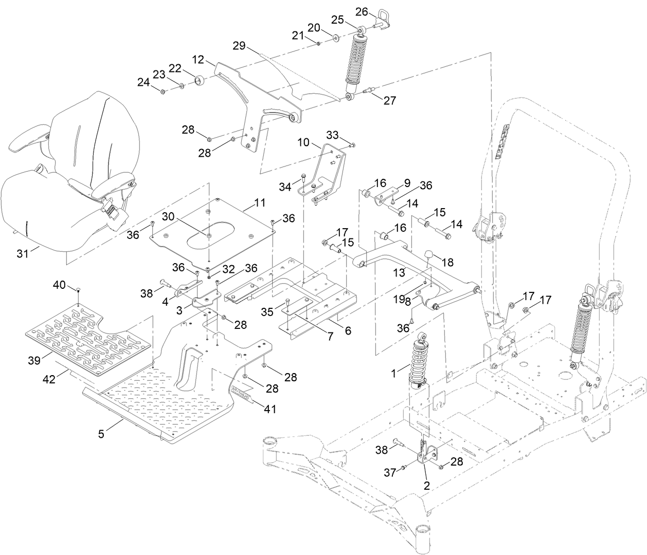 Seat Suspension Assembly