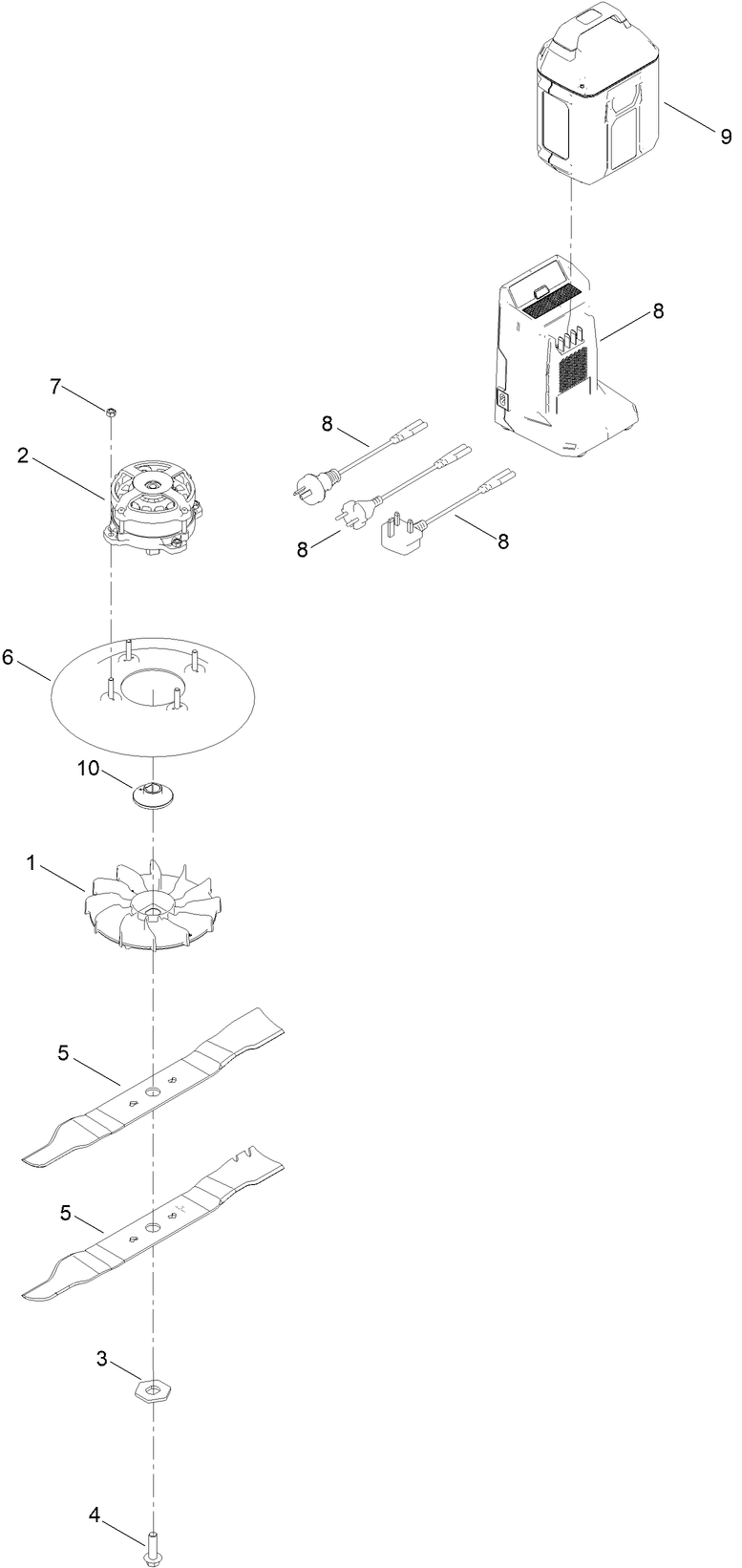 Motor Module and Blade Assembly