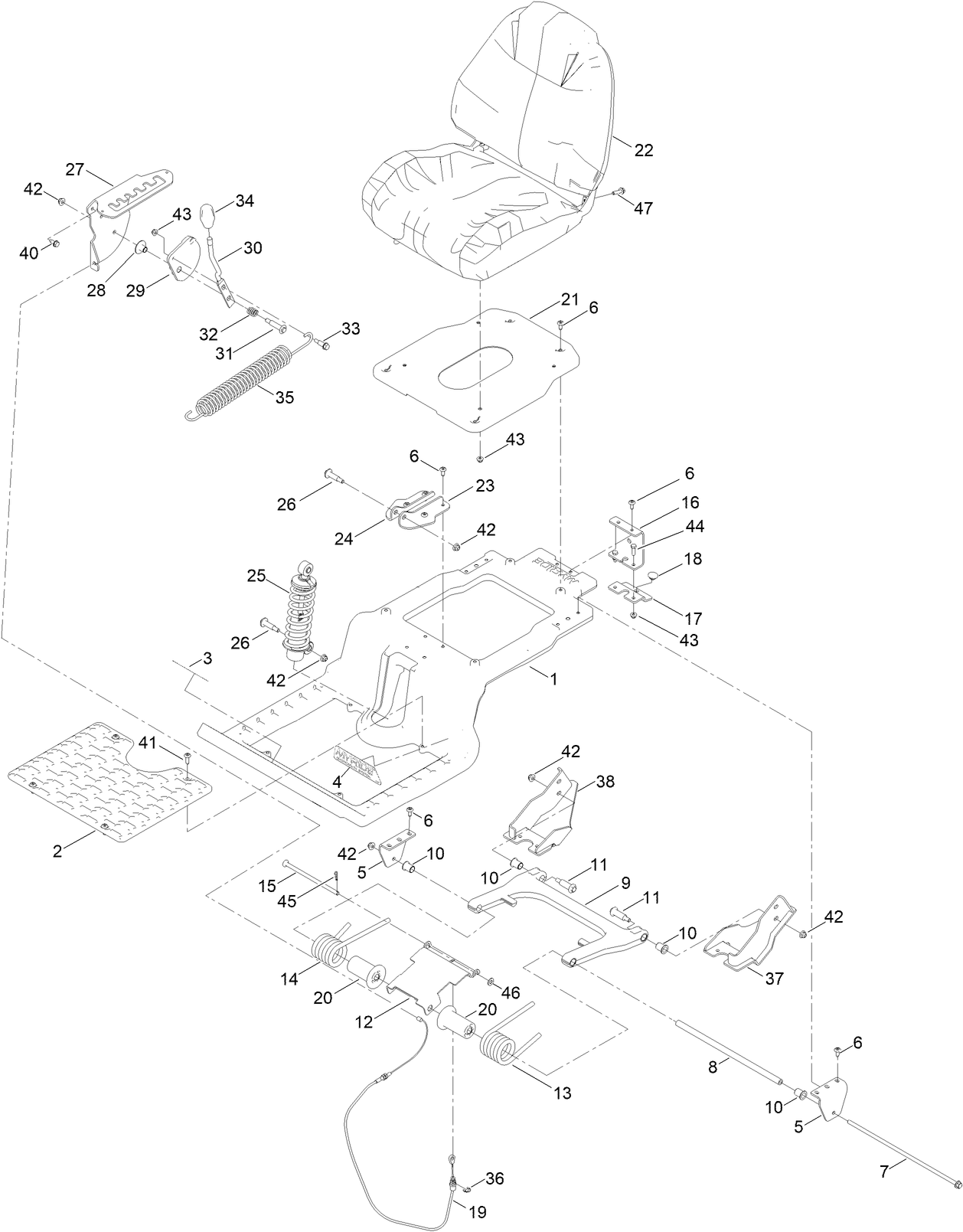 Seat Suspension Assembly