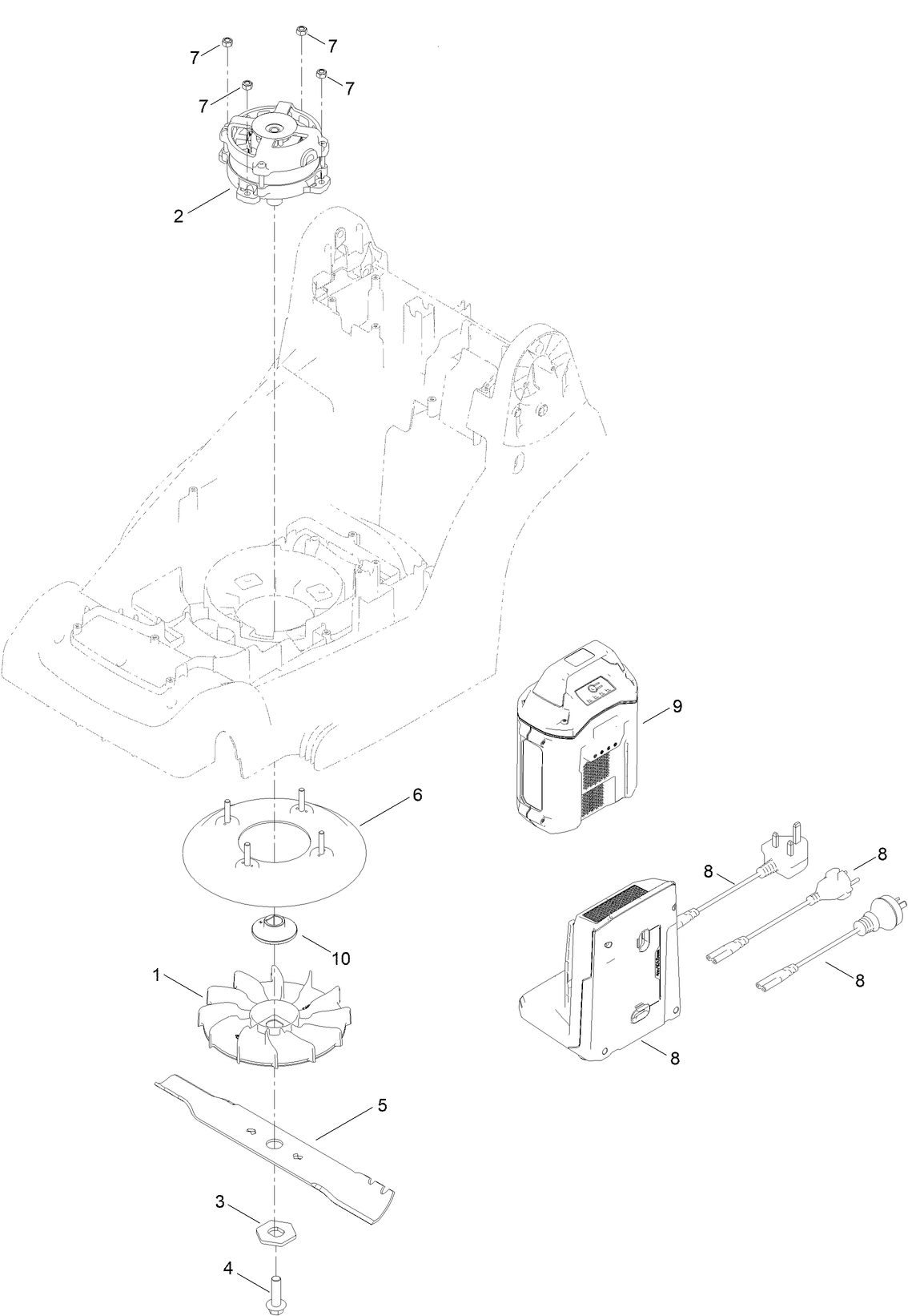 Motor Module and Blade Assembly