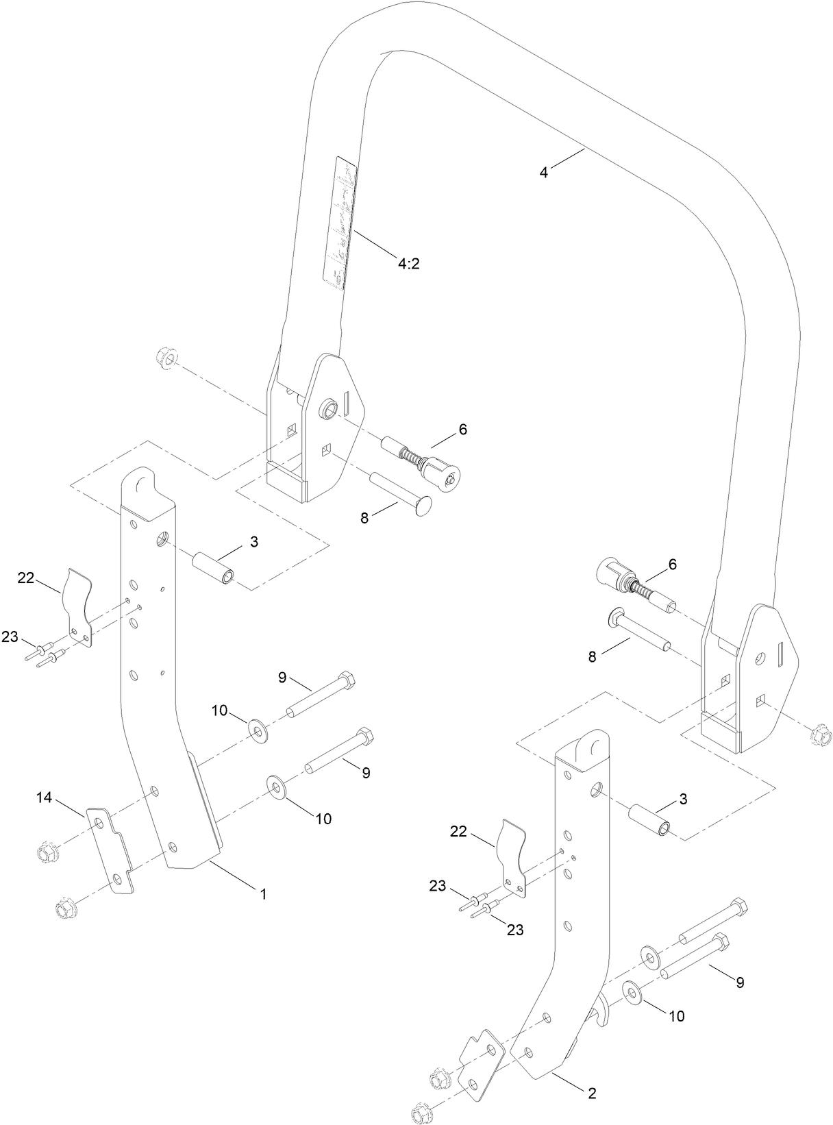 ROPS Assembly No.142-9749
