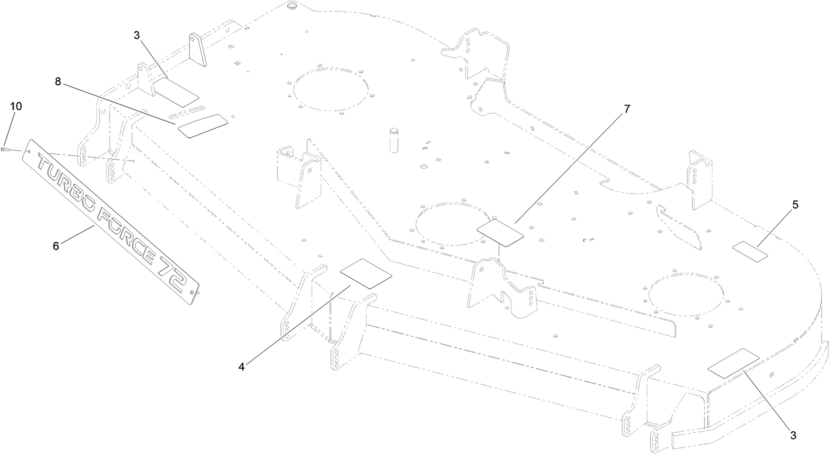 Deck and Decal Asssembly No. 145-1621