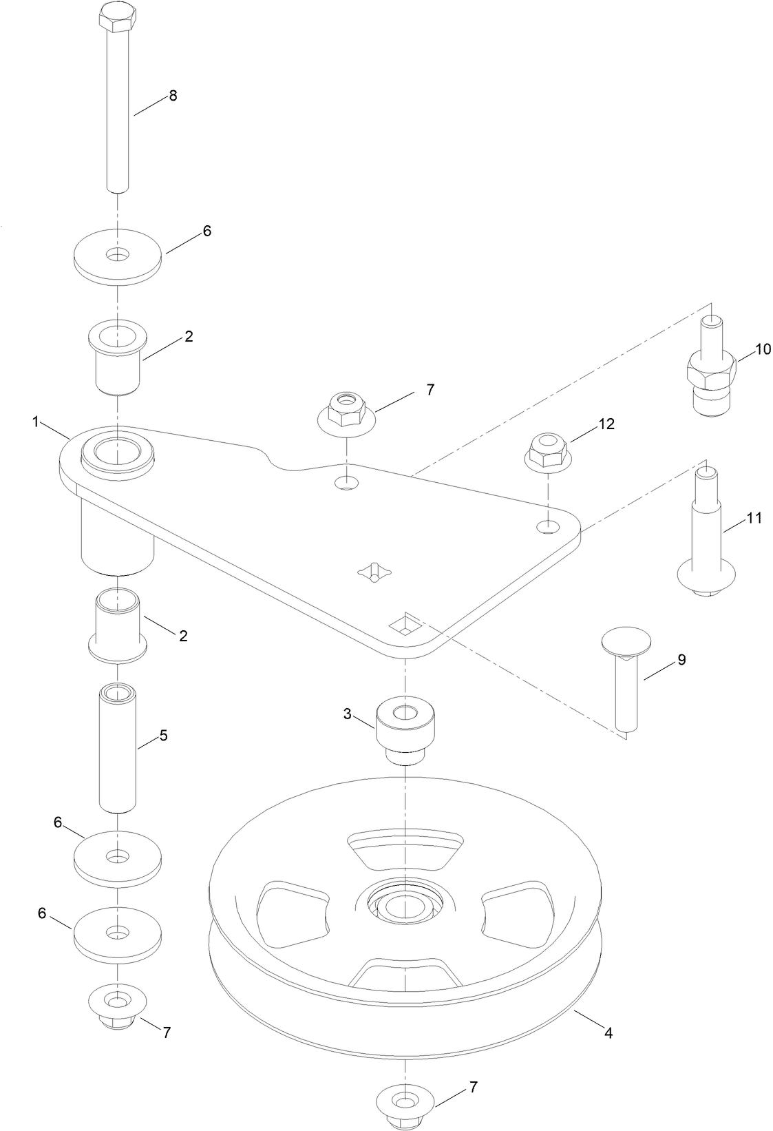 Idler Arm Assembly No. 139-1087