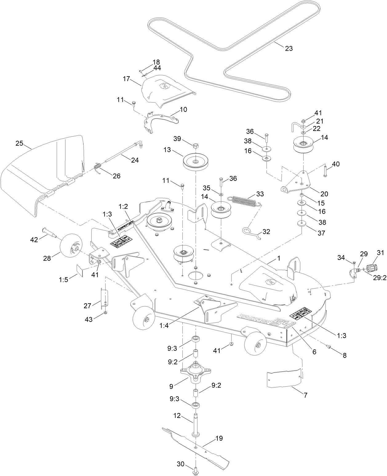 54 Inch Deck Assembly