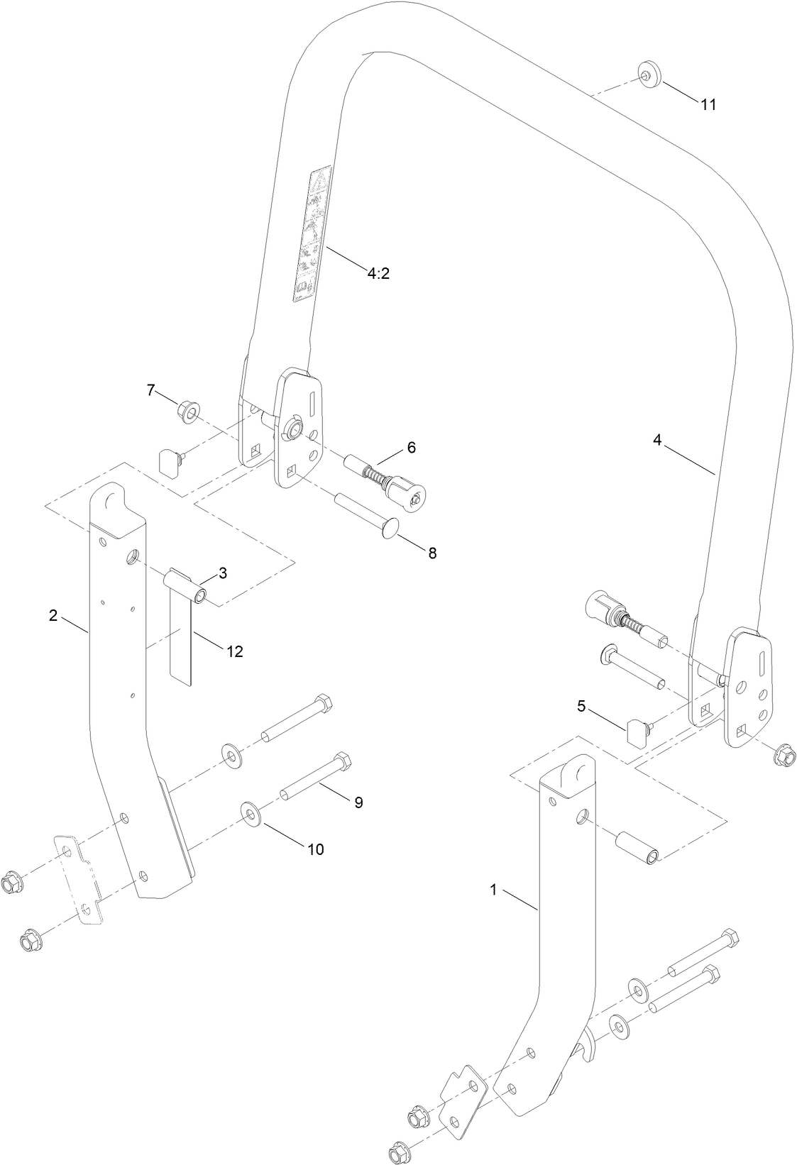Roll-Over Protection System Assembly  No. 109-9211
