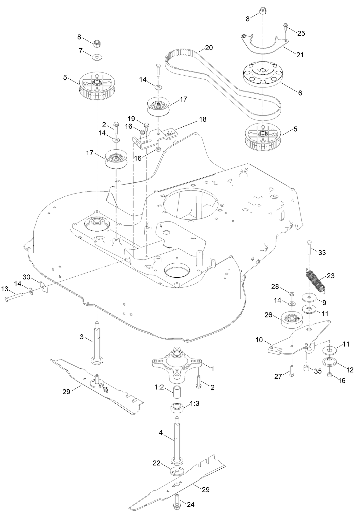 Spindle and Belt Assembly