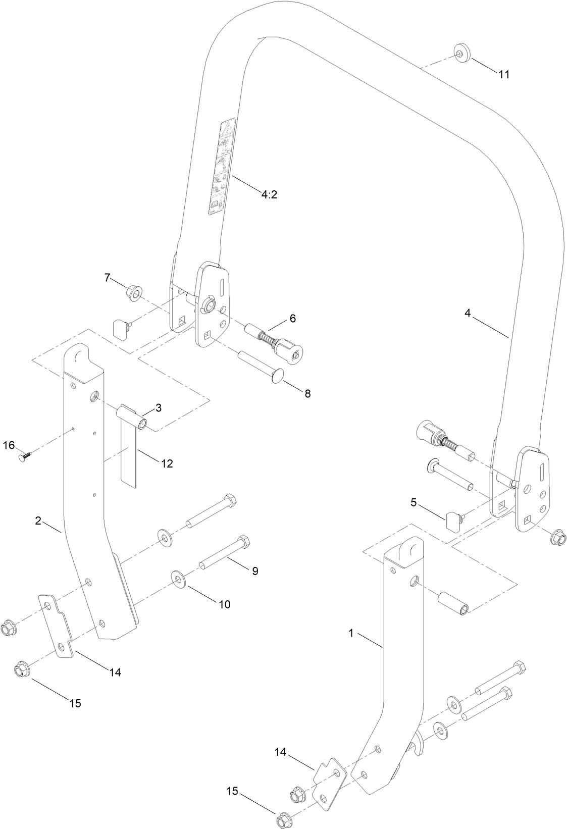 Roll-Over Protection System Assembly  No. 109-9211
