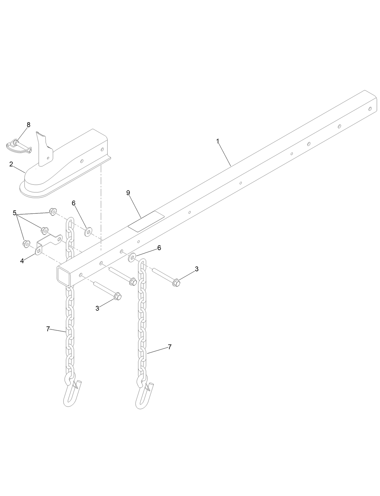 Hitch Assembly No. 119-3005