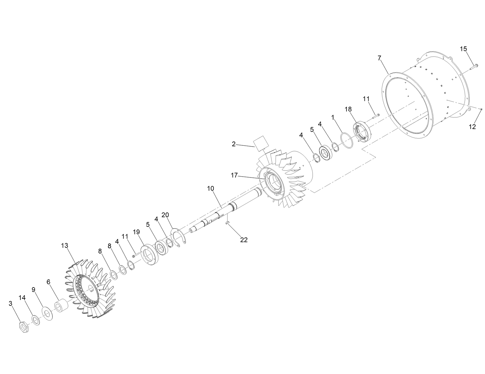 Turbine Assembly No. 140-6946SP