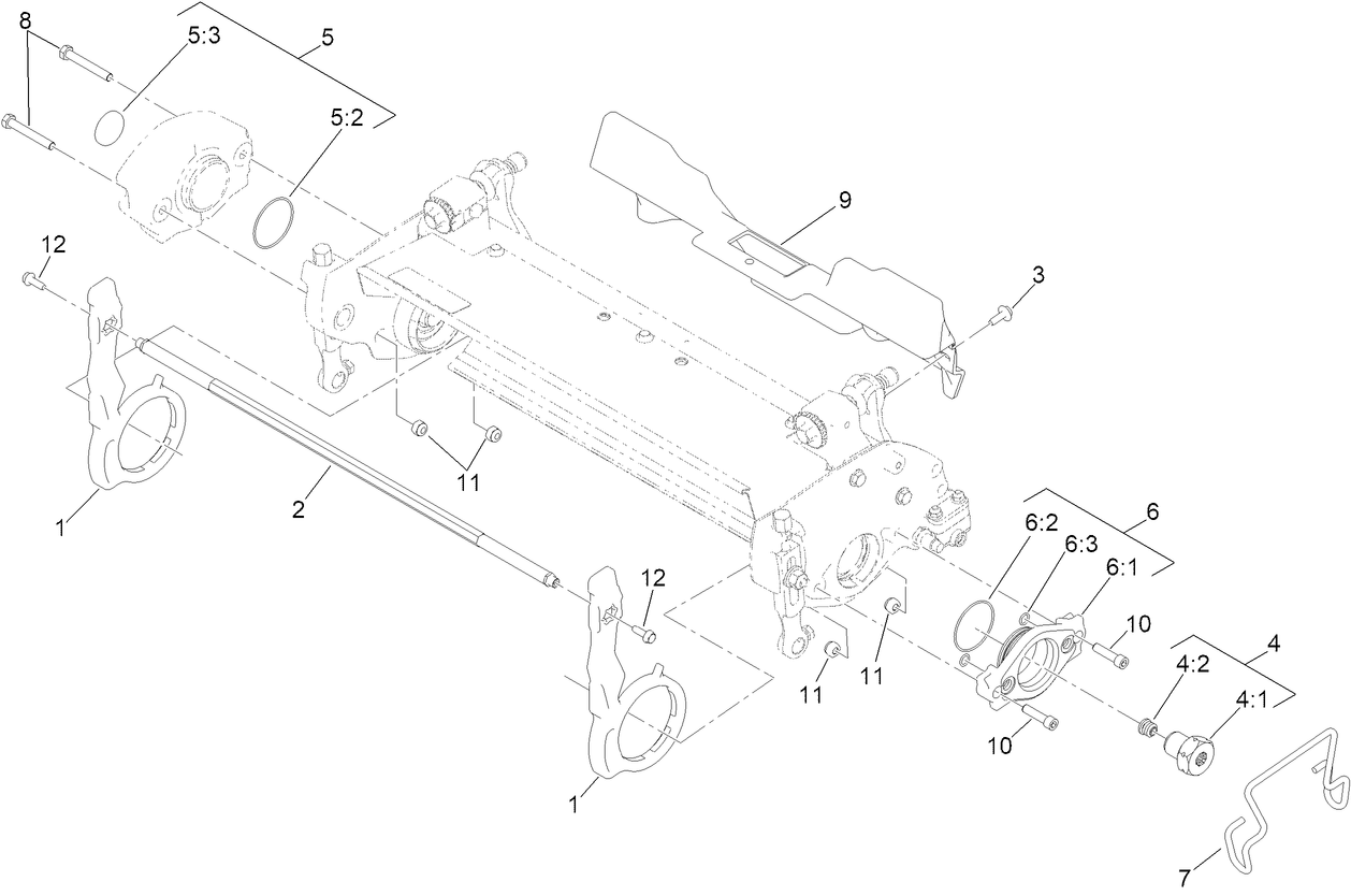 Pitch Arm and Weight Assembly