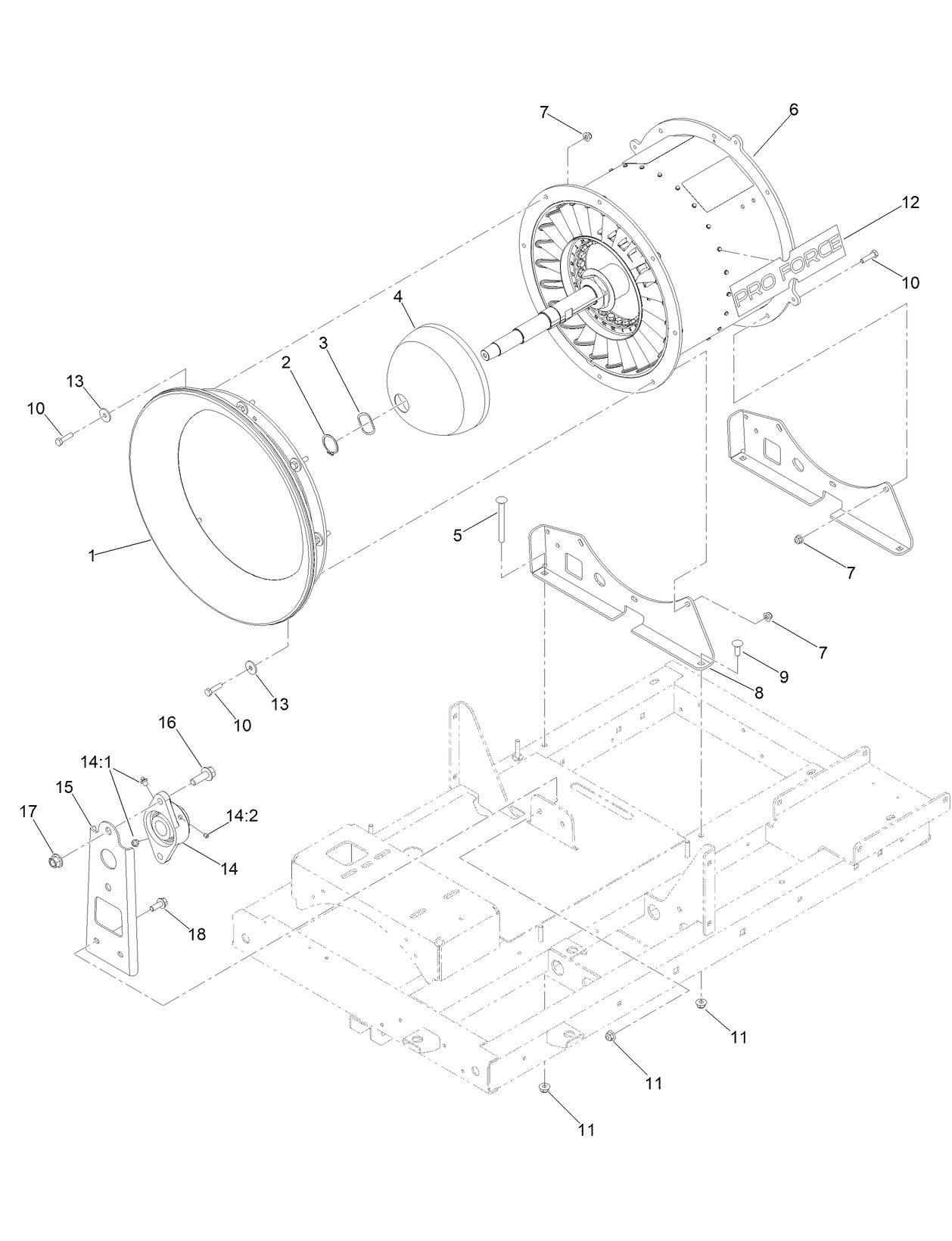 Turbine Mounting Assembly