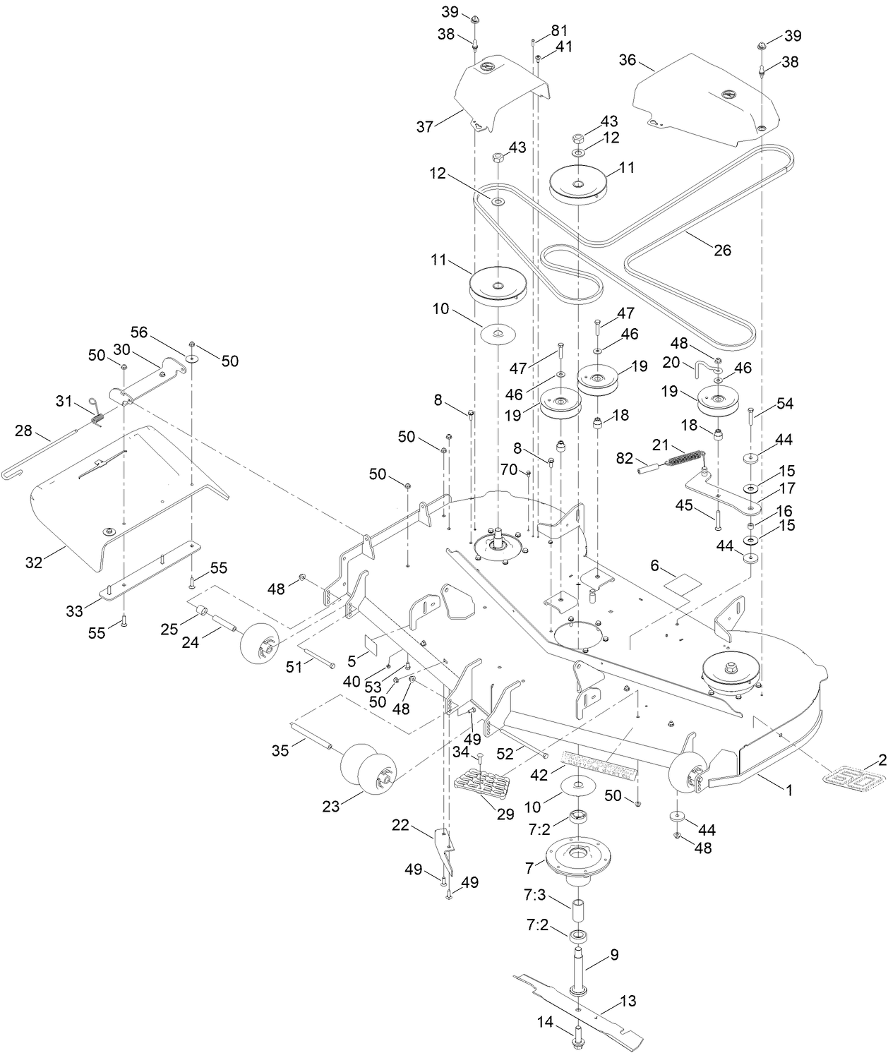 60 Inch Deck Assembly
